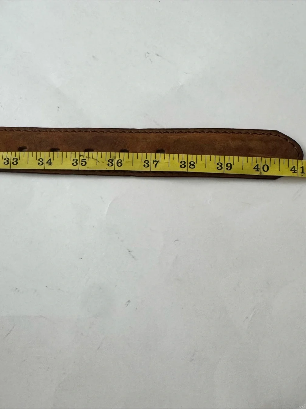 Justin Western Brown Top Grain Leather Belt Vintage Style Size 36 Made in USA